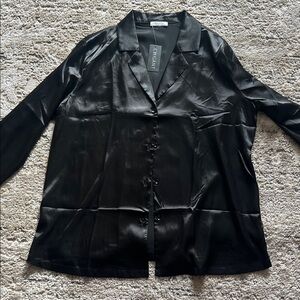 Women’s Black Satin shirt